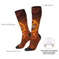 thumbnail image 6 of Fotbe Tennis Racket In Fire print Women's Men's Novelty Crew Socks Cotton Socks Knee High Socks for Walking,Running,Nurses,Pregnancy, 6 of 8