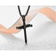 thumbnail image 2 of Collar de cadena de clavícula con flor de rosa grande elegante gótica con campana para mujer para boda --- Código de producto 47145, 2 of 3