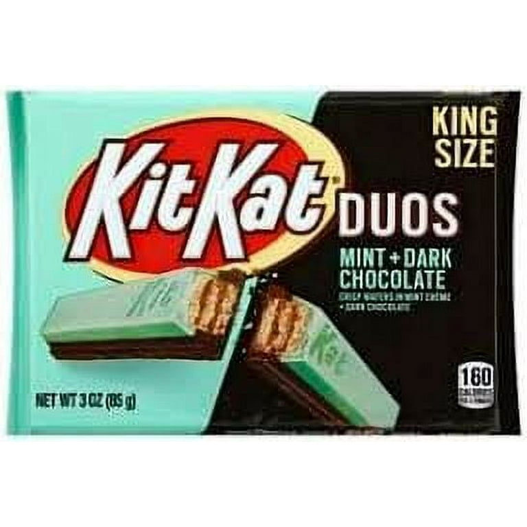 Kit Kat Duos Mint Dark Chocolate 3oz King Size 24 Count 