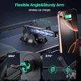 thumbnail image 5 of Saluqifa for MagSafe Car Mount Charger, (15W Fast Charging) Magnetic Wireless Charging Phone Holder Fits iPhone 16/15/14/13/12 Pro Max Plus/MagSafe Case on Dash/Windshield/Air Vent/Desk Bumpy Roads, 5 of 7