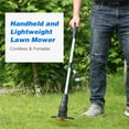 thumbnail image 2 of YY-150 Cordless Handheld Lawn Trimmer with 2000mAh Battery - Lightweight Portable Electric Grass Cutter, 32W 13000 RPM, ABS & Aluminum Alloy, Telescopic Pole, USB Charging, 3-4H Working Time,, 2 of 6