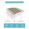 thumbnail image 5 of Colorful Striped Full Size Down Alternative Comforter, Lightweight Comforter Quilt Bedding Set with Pillow Shams Sage Green Pink White Vertical Lines All Seasons Bed Comforter Duvet Insert 78"x90", 5 of 7