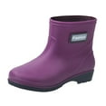 thumbnail image 2 of Botas de lluvia para mujer, botas de jardín, accesorios, botas de trabajo informales impermeables, botas de lluvia hasta el tobillo para actividades 37, 2 of 8