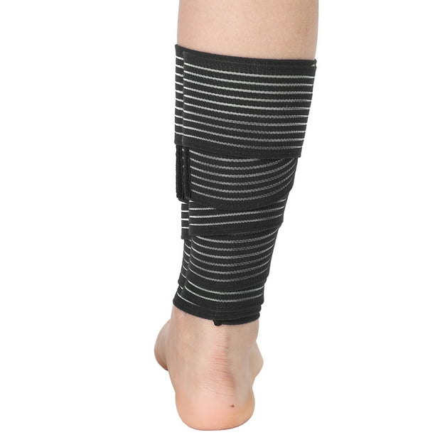 Sports Elastic Band Lifting Compression Leg Support Knee Strap Band Brace Black