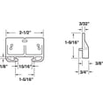thumbnail image 2 of Drawer Track Guide Prime-Line Plastic, paquete de 2 unidades, R 7154, 2 of 2