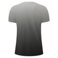 thumbnail image 3 of Fanxing Big & Tall Mens Shirts Mens Gym Workout Tees Big and Tall T-Shirt Slim Fit Short Sleeve Cotton Performance Athletic Shirts Running Fitness Tee Black,XXXXXL, 3 of 6