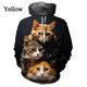 thumbnail image 3 of Sudadera con capucha con estampado 3D de gato y anime para hombre y mujer, estilo informal, divertido, de moda urbana, para niños y niñas, 3 of 5