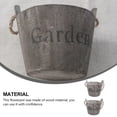 thumbnail image 5 of Mobestech 2Pcs Natural Wooden Plant Pots Coffee Finish Sturdy Rustic Flower Holders, 5 of 6