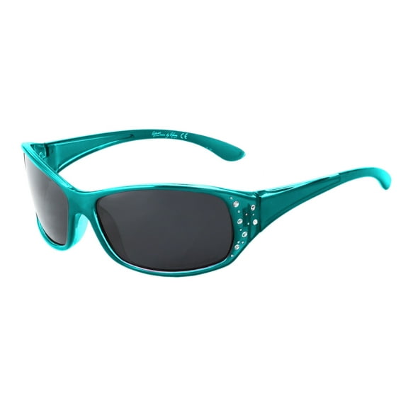 Polarized Sunglasses for Women – Tropical Teal Frame – Dark Smoke Lens – HZ Series Elettra – Women’s Premium Designer Fashion Sunglasses