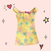 Lol Surprise doll OMG Bartz 80/90's Yellow Flower Doll Dress Pink Label Floral Cute Doll