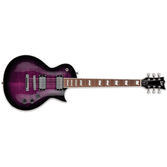 Guitarra ESP LTD EC-256FM SEE TRUE PURPLE SUNBURST ECLIPSE