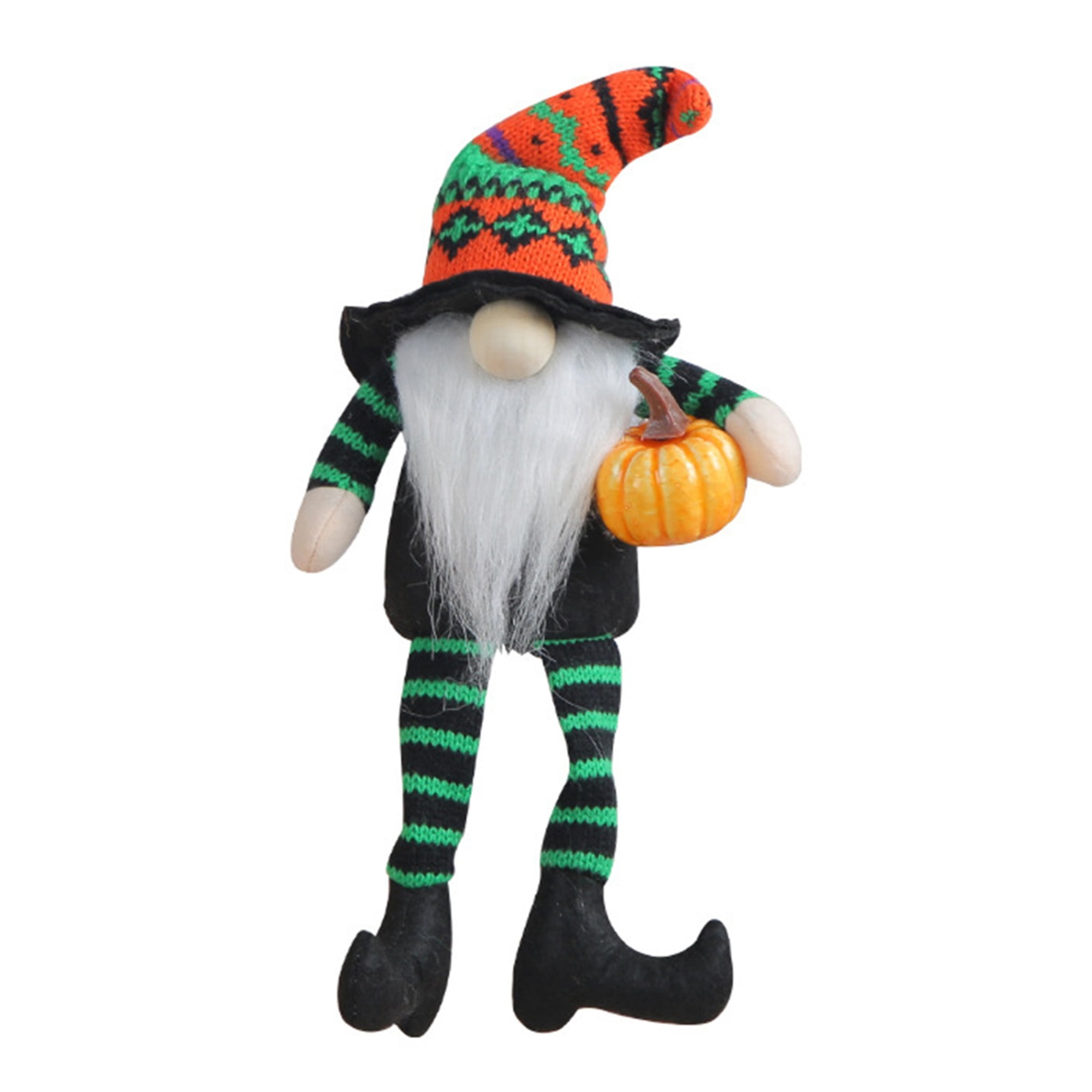 Biayxms Cute Halloween Doll, No Face Striped Long Legs Stuffed Doll Toy