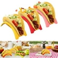 thumbnail image 6 of Homerr Taco Holder Set Stackable Taco Stand Colorful Taco Holder Set - 6/12Pcs, Food-Grade, BPA-Free, Dishwasher Safe, 6 of 9