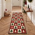 thumbnail image 5 of KUETH 5'x7' Christmas Machine Washable Area Rug, Non-Slip Rugs for Living Room, Bedroom and Dining Area, Red, 5 of 8