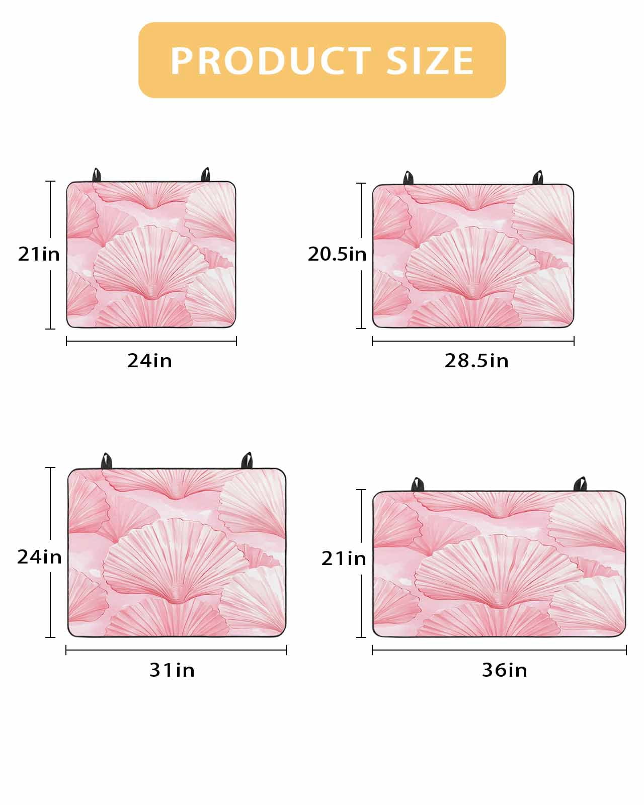 nqOlkjepod Large Induction Cooktop Protector Mat 24"x21", Pink Coastal Shell Stove Top Covers for Electric Stove, Summer Nautical Beach Ocean Stove Burner Cover Mats, Glass Top Stove Cover