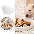 thumbnail image 2 of Heart‑Shaped Ceramic Small Animal Feeding Bowl, Smooth Glazed Food Water Bowl for Hamsters Guinea Pigs, Compact Anti‑Tip Pet Dish with Assorted Colors for Cage Habitat Use, 2 of 6