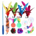 thumbnail image 1 of Juguetes Divertidos Para Gatos, Juguetes De Plumas Para Gatos, Juguetes Interactivos Para Gatos, Juguetes Para Hacer Ejercicio 14 Uds. Methold PT001273-00, 1 of 7