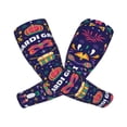 thumbnail image 2 of Uemuo Happy Mardi Gras Printed Arm Sleeves, Cooling UV Sun Protection Sports Compression for Men/Women, 2 of 8