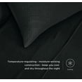 thumbnail image 4 of Chezmoi Collection Extra Soft Bed Sheets Set, Double Brushed Microfiber 14-Inches Deep Pockets, 4-Piece Sheet Set, King, Black, 4 of 8