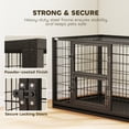 thumbnail image 4 of PawHut 37 Inch Heavy Duty Dog Crate, Metal Dog Kennel with Removable Tray, 4 of 10