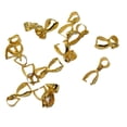 thumbnail image 2 of 20pcs Colgante Pinch Bails Conector Cierres Resultados de la joyería de bricolaje 10mm Tono dorado Macarena Cierre de conector, 2 of 4