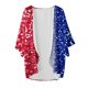 thumbnail image 3 of Cover-Ups para Mujeres Moda Casual Cardigan Día de la Independencia Impreso Cover-Up Ligero para el Hogar, 3 of 4