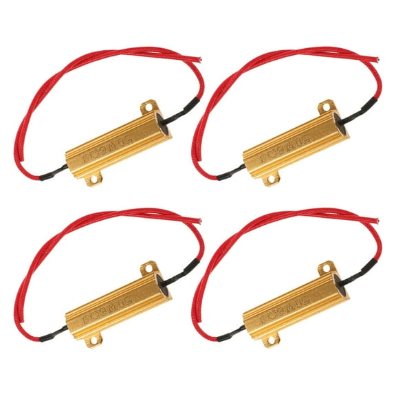 HOMEMAXS Durable LED Load Resistor Kit with Aluminum Shell for Car Use High Brightness LED Light Enhancing Road Safety Multi Color