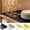 4Pcs Non-Slip Shelf Liner Mat Under $5 a1, variant on Tusihei Non-Slip Shelf Liner Mat, No Adhesive Double Side Washable Plastic Cabinet Liners, Easy to Cut Small Square Grid Pattern Shelving Liner for Cabinets Shoe Cabinets Drawers