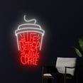 thumbnail image 3 of Handmadetneonsign Life Is Better With Coffee Neon Sign, Coffee Cup Wall Art Decor, Cafe Wall Decor, 3 of 5