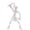 White, variant on Articulated Movable Skeleton Action Figure DIY Assembly Posable Skull Model with Multiple Interchangeable Props Desk Decor Ornament Halloween Party Prop