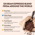 thumbnail image 2 of 6 Bean Espresso, Dark Roast Ground Espresso, Coffee, GMO-Free, 12 oz., 2 of 7