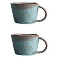 thumbnail image 1 of Tazas de agua de arcilla hechas a mano, tazas for parejas, café doméstico, té caliente, avena, tazas de leche, 2 uds., 1 of 6