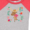thumbnail image 4 of Inktastic Woodland Moose Spring Flowers Girls Baby Bodysuit, 4 of 5