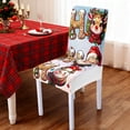 thumbnail image 1 of Fundas de tela para sillas, decoraciones navideñas, fundas elásticas para sillas de comedor, fundas lavables para sillas de cocina, decoración navideña, fundas para sillas para fiestas, decoraciones d, 1 of 6