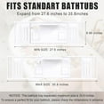 thumbnail image 3 of Bathtub Tray Caddy,Premium Bamboo Expandable Bath Tub Trays Table, Foldable Bathroom Accessories,Great House Warming, Anniversary and Birthday Gifts, 3 of 7