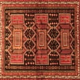 thumbnail image 1 of Ahgly Company Indoor Square Persian Orange Traditional Area Rugs, 7' Square, 1 of 1