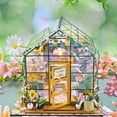 thumbnail image 3 of Kit de Cabaña, Mini Casa de Flores DIY, Hecho A Mano, Rompecabezas 3D, Construcción de Ensamblaje, Decoración del Dormitorio del Hogar, 3 of 5