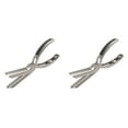 thumbnail image 1 of LILELIS Stainless Steel Bbq Ribs Trimming Tool Kitchen Grill for Easy Meat Prep Comfort Grip Handle Effortless Peeling and Cleaning 18Cm Silver 2Pcs, 1 of 6