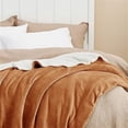 thumbnail image 3 of Fleece Throw Blanket for Couch Orange - Throw (50" x 60"), 3 of 5