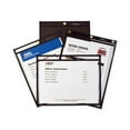 thumbnail image 2 of Heavy-Duty Super Heavyweight Plus Stitched Shop Ticket Holders, Clear/Black, 9 X 12, 15/Box | Bundle of 2 Boxes, 2 of 3