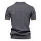 thumbnail image 4 of pstuiky camisetas de hombre, Suéter informal de manga corta con cuello vuelto, cómodo y liso para hombre ropa de hombre m, 4 of 4