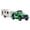 Green, variant on XIANXIAN Pickup Truck Trailer Towing Toy Camper 2 in 1 Playset RV Motorhome Toys for Boys Diecast Model Car Metal Pull Back Toy Cars 1/36 Scale SUV Doors Open Light Sound Kids Birthday Gifts
