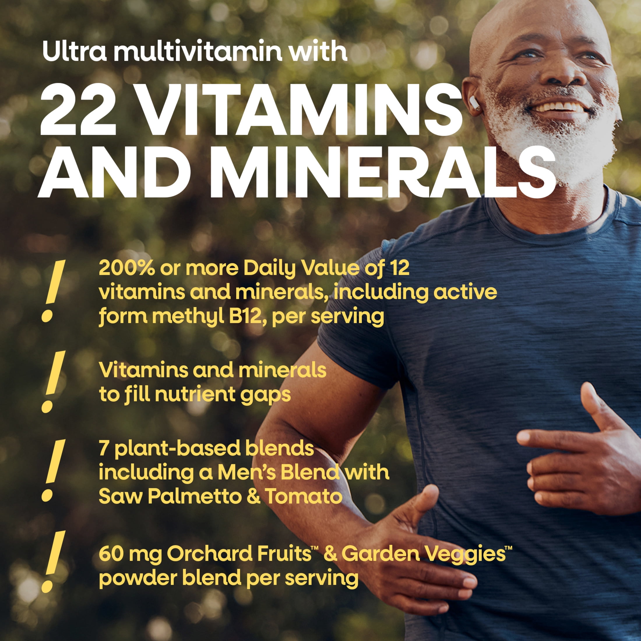 (3 pack) Nature’s Way Alive! Men’s 50+ Ultra Potency Complete Multivitamin, Supports Healthy Aging*, 60 Tablets