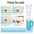 thumbnail image 4 of Stanley cup Silicone Ice Tray With Lid, Easy To Remove From The Mold, Water Cup Ice Tray Mold, 40oz Cylindrical Ice, 4 of 4