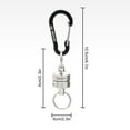 thumbnail image 3 of Magnetic Wristband Tool Holder Strong Telescopic Stainless Steel Rope with Suction Buckle for Mountaineering Camping Home Repair Workshop Keychain Hanging Accessories Portable Lightweight, 3 of 3