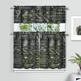 thumbnail image 2 of Kitchen Food Cooking Chef Kitchen Curtain Valance 3 Piece Set for Kitchen Curtains and Valance Set Short Curtain Sink Window Decor 36 Inch Small Window Treatment Tier 27.5x36 Length, 2 of 6
