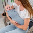 thumbnail image 4 of Comfy Cubs 1 Pack Muslin Swaddle Blankets - Receiving Blanket, Wrap for Boys and Girls (Pacific Blue), 4 of 5