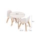thumbnail image 2 of Mesa Circular Berlin - 2 Sillas Frankfurt (Blanco), 2 of 2