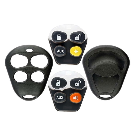 KeylessOption Just The Case Keyless Entry Remote Key Fob Shell EZSDEI474V 4BTN for VIPER