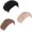 Black+khaki+beige, variant on 3 Pcs Muslim Inner Hijab Caps Women Solid Color Under Hijab Caps Stretchy Breathable Full Cover Undercap Tube Bonnet